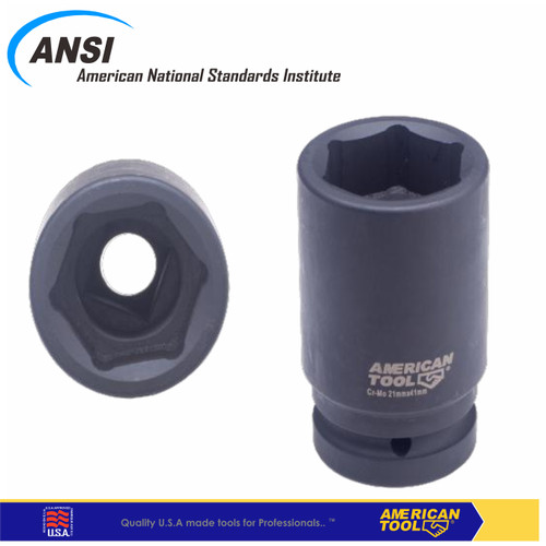 Mata Socket Impact 3/4"DR 20x38 BUDD Whell American Tool 8958089