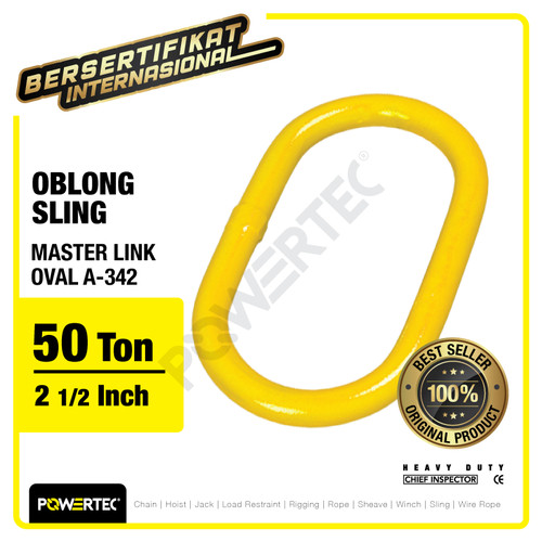 Master Link Oval A-342 72.6 Ton - 2-1/2" POWERTEC