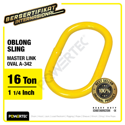 Master Link Oval A-342 16 Ton - 1-1/4" POWERTEC