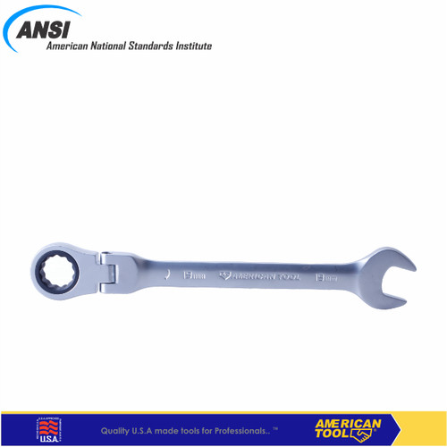 Kunci Ring Pas Ratchet flexible 8mm American Tool 8958946