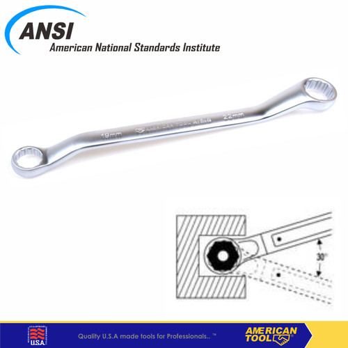 Kunci Ring Elliptical mm 8 x 9 American Tool 8920809