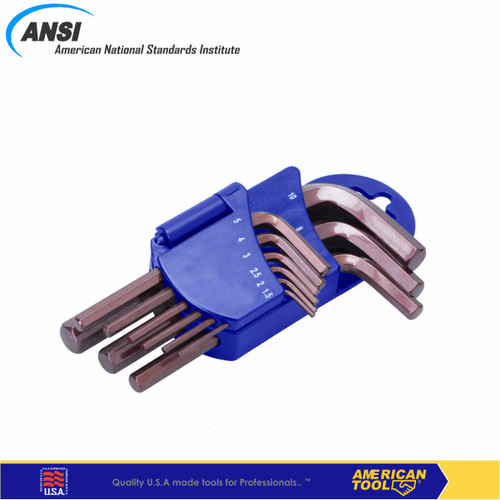 Kunci L Set Pendek isi 9 Pcs / Hex Key Wrench Set 9 Pcs Short 8957483