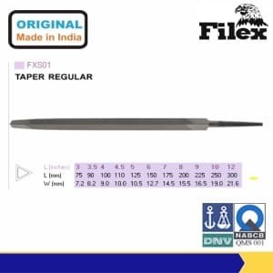 Kikir Regular Taper / Heavy Taper (Saw Files) 8 Inch Filex FXSR 8