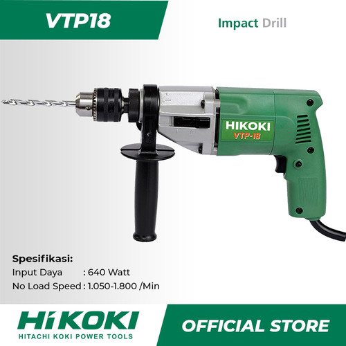 Hitachi Hikoki Impact Drill / Bor Tembok Listrik 640Watt VTP18