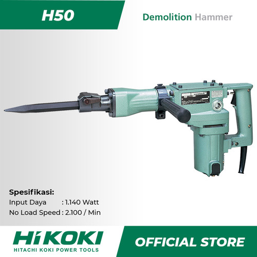 Hitachi Hikoki Demolition Hammer / Mesin Bobok Listrik 1140Watt H50