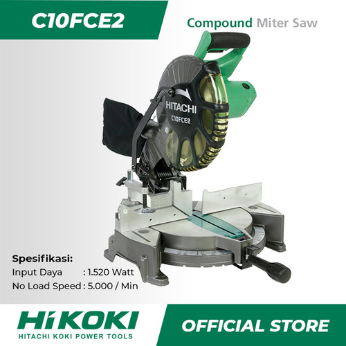 Hitachi Hikoki Compound Miter Saw / Gergaji Miter Listrik 10" C10FCE2