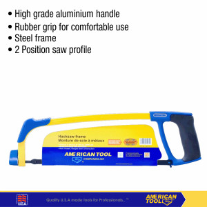 Gergaji Besi / HackSaw Frame American Tool 8957737