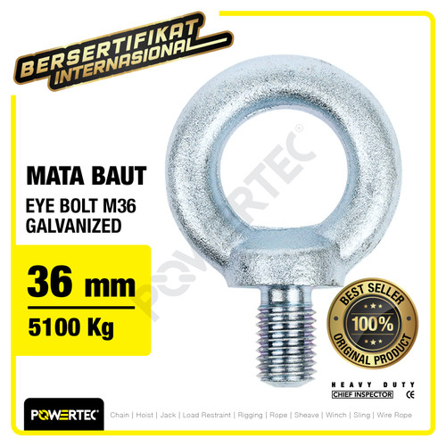 Eye Bolt / Mata Baut Galvanized M36 POWERTEC