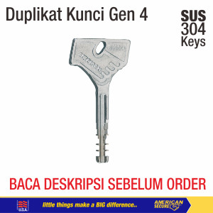 Duplikat Kunci Gembok Master American Secure Gen 4 (Baca Deskripsi)