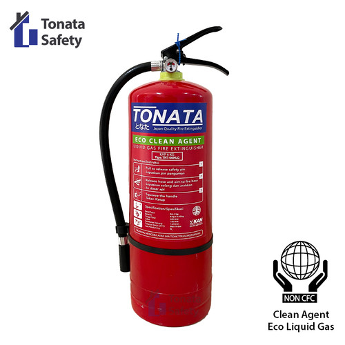 APAR 6 kg Tonata Clean Agent Eco Liquid Gas / Set Komplit