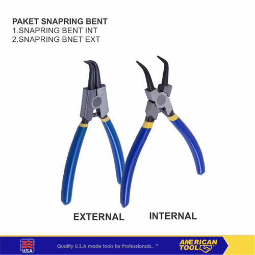 American Tool Paket Tang Snapring Bent /Snapring Bengkok