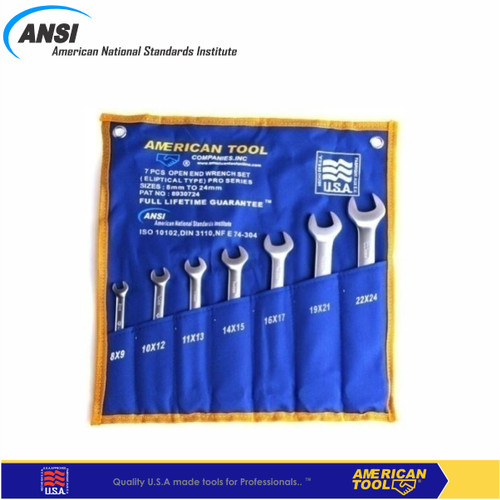 American Tool 8930724 Elliptical Set Kunci Pas [7 pcs]