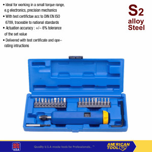 Adjustable Torque Screwdriver 23Pcs Set American Tool 8957935