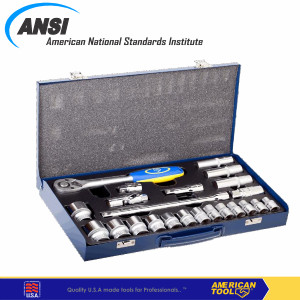 1/2" DR Socket set isi 23pcs 6PT 8957493