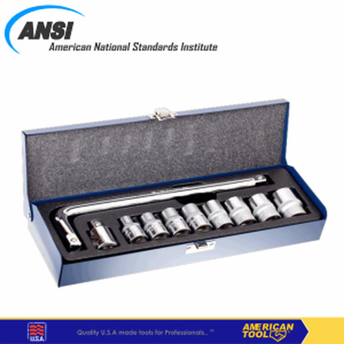 1/2" DR Socket set isi 10 pcs 8957492 American Tool