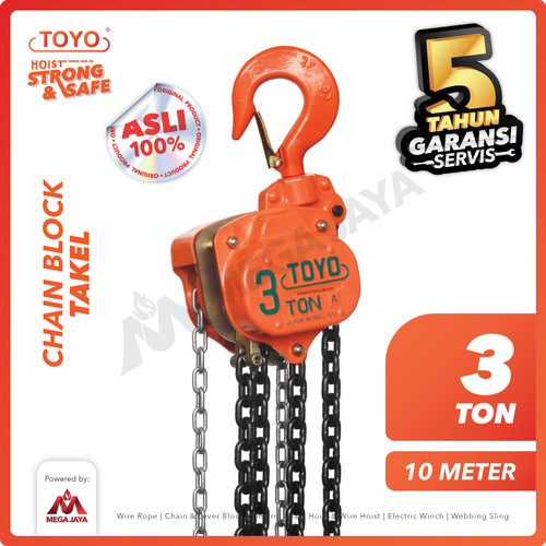 Chain Block / Takel 3 Ton x 10 Meter TOYO