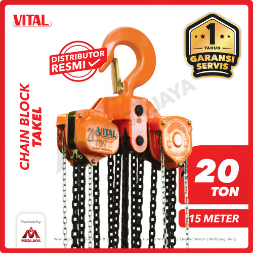 Chain Block / Takel 20 Ton x 15 Meter VITAL