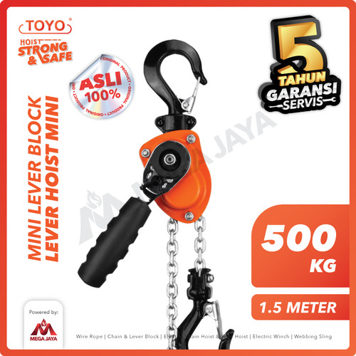 Mini Lever Block / Lever Hoist 500 Kg x 1.5 Meter TOYO