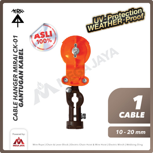 Cable Hanger MIRAI CK-01 10-20mm Gantungan Kabel Carrier Roller Sling