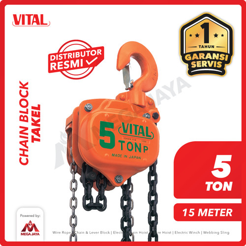 Chain Block / Takel 5 Ton x 15 Meter VITAL