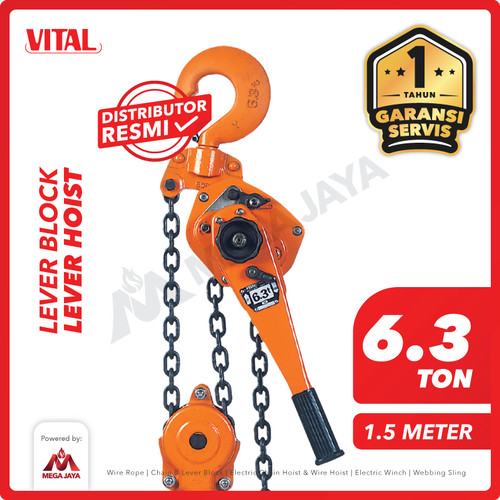 Lever Block / Lever Hoist 6.3 Ton x 1.5 Meter VITAL