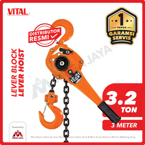 Lever Block / Lever Hoist 3.2 Ton x 3 Meter VITAL