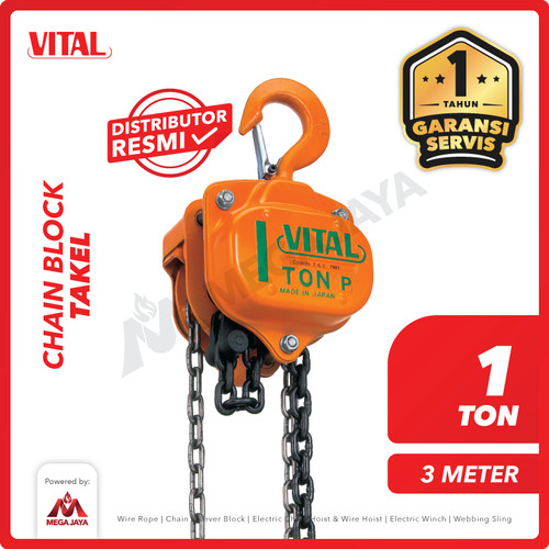 Chain Block / Takel 1 Ton x 3 Meter VITAL