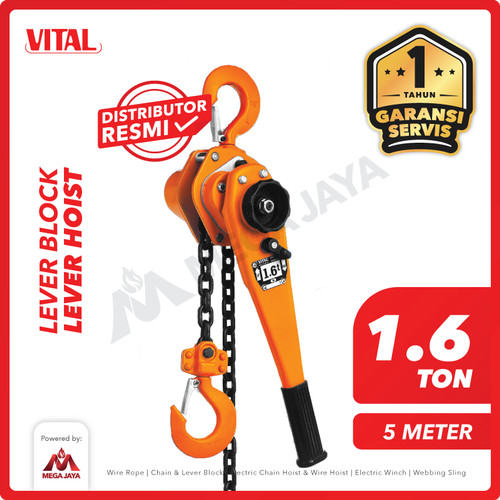 Lever Block / Lever Hoist 1.6 Ton x 5 Meter VITAL