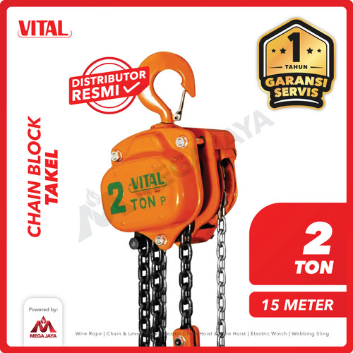 Chain Block / Takel 2 Ton x 15 Meter VITAL