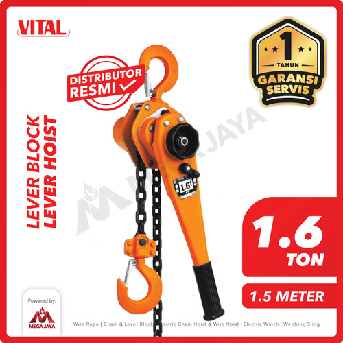 Lever Block / Lever Hoist 1.6 Ton x 1.5 Meter VITAL