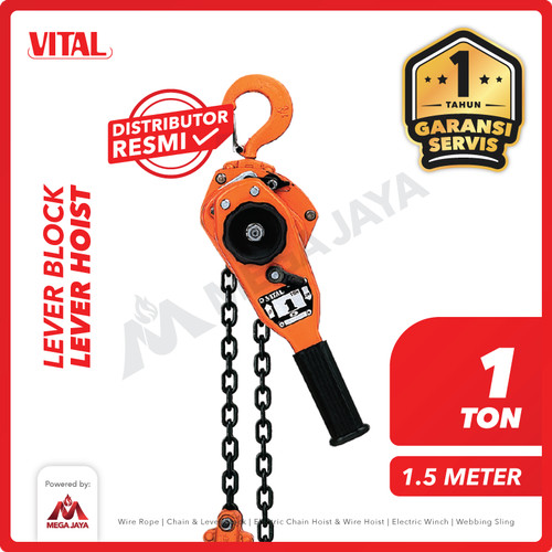 Lever Block / Lever Hoist 1 Ton x 1.5 Meter VITAL