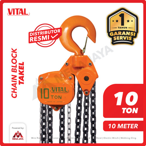 Chain Block / Takel 10 Ton x 10 Meter VITAL