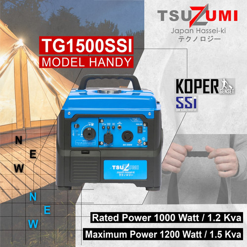 Genset Koper Semi Silent Inverter 1000 watt TG1500SSI