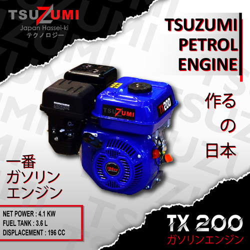 Engine Tsuzumi TX200 6.5 hp Mesin Penggerak Bensin