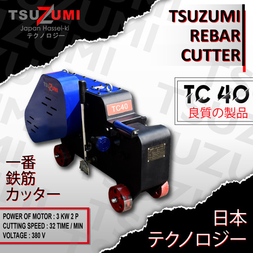 Bar Cutting Electric Mesin Pemotong Besi Ulir Tsuzumi TC40