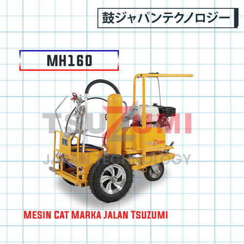 Road Marker Mesin Cat Marka Jalan Tsuzumi MH160