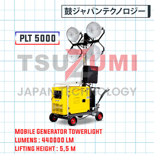 Mobile Generator Light Tower PLT 5000 Tsuzumi