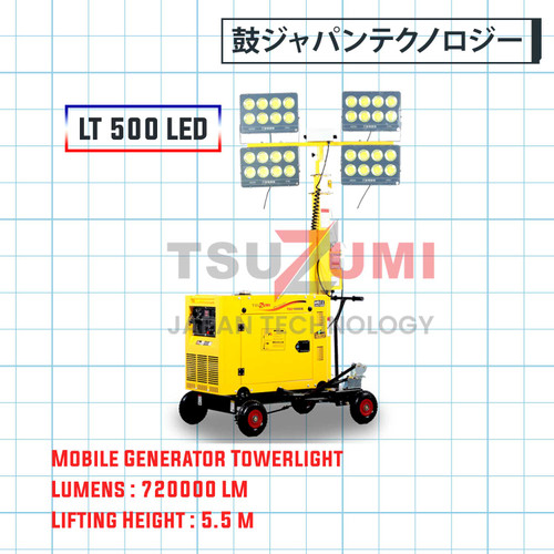 Mobile Generator Light Tower LT 500 LED Tsuzumi