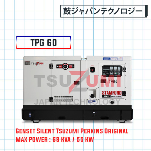 Genset Perkins Silent TPG 60 KVA By Tsuzumi