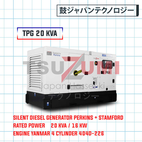 Genset Yanmar TPG 20 KVA By Tsuzumi