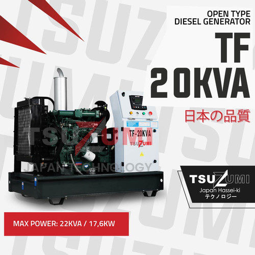 Genset Open TF 20 KVA by Tsuzumi