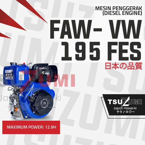 Diesel Engine Solar FAW-VW 13 hp 195FES