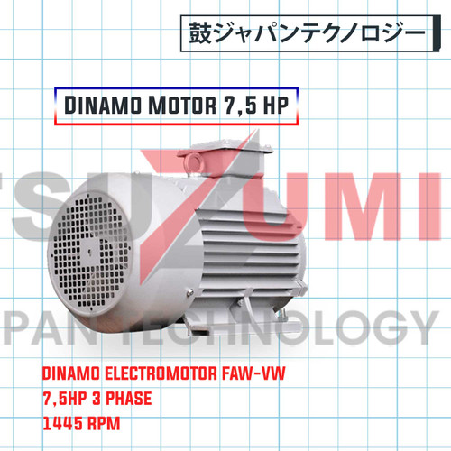 Dinamo motor 7,5 hp 3 phase 1450 RPM FAW