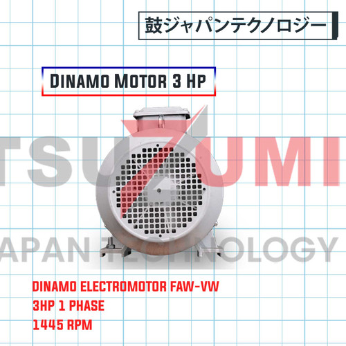 Dinamo Motor 3 Hp 3 Phase 1450 RPM FAW