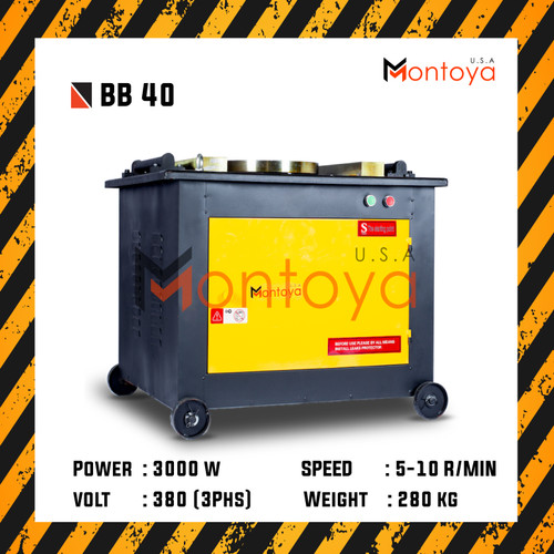 Bar Bender Electric Pembengkok Besi Ulir Montoya BB 40