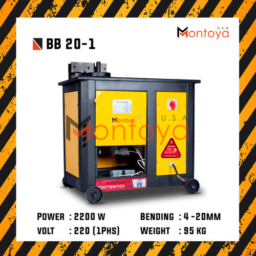 Bar Bender Electric Pembengkok Besi 1 Phase BB 20-1 Montoya