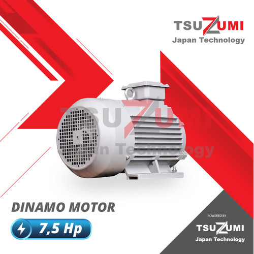 Dinamo Motor 7,5 hp 3 Phase 380 Volt Tsuzumi