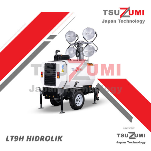 Genset Tower light TSUZUMI LT9H Model Trailer TOWERLIGHT