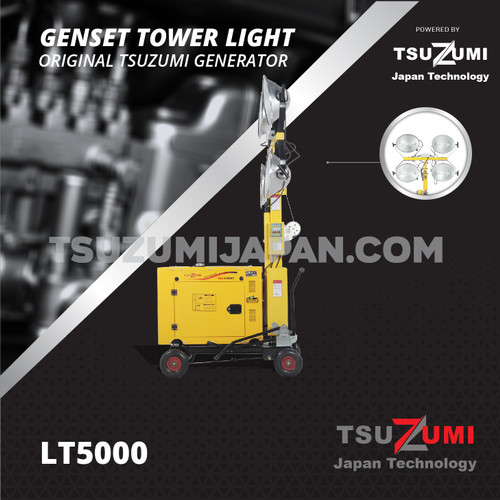 Genset Tower Light LT 5000 1000 watt x 4 TSUZUMI JAPAN