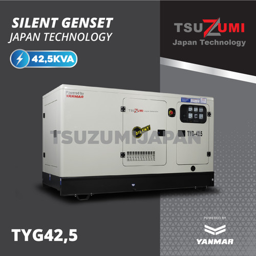 Genset Silent Yanmar TSUZUMI TYG 42,5 KVA 34000 Watt